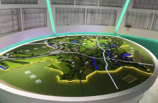 荆州公安县生活垃圾处理演绎沙盘